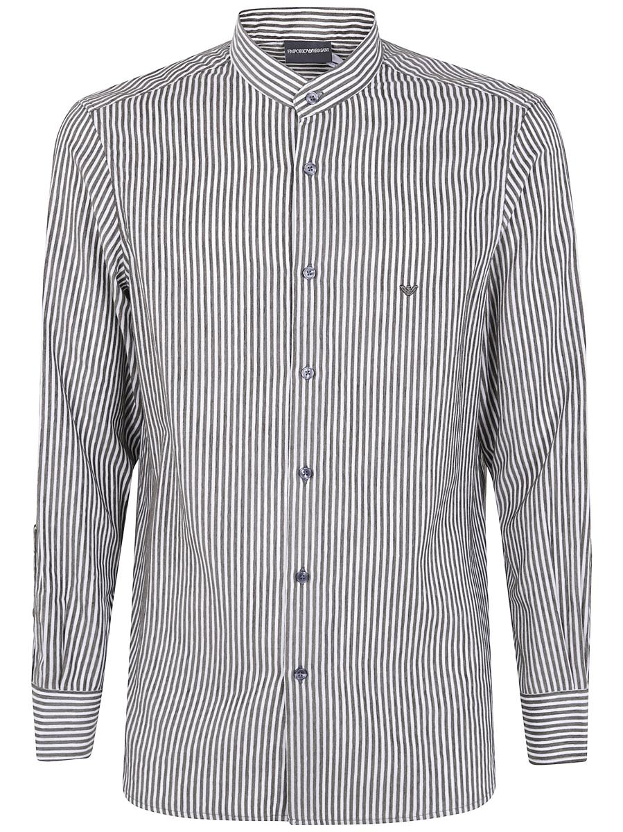 Emporio Armani Korean Neck Shirt Kleidung