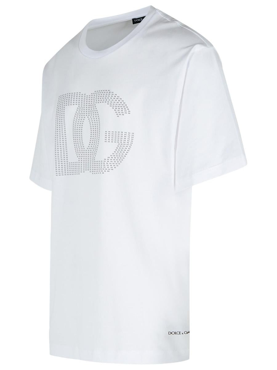 Dolce & Gabbana Weißes Baumwoll-T-Shirt