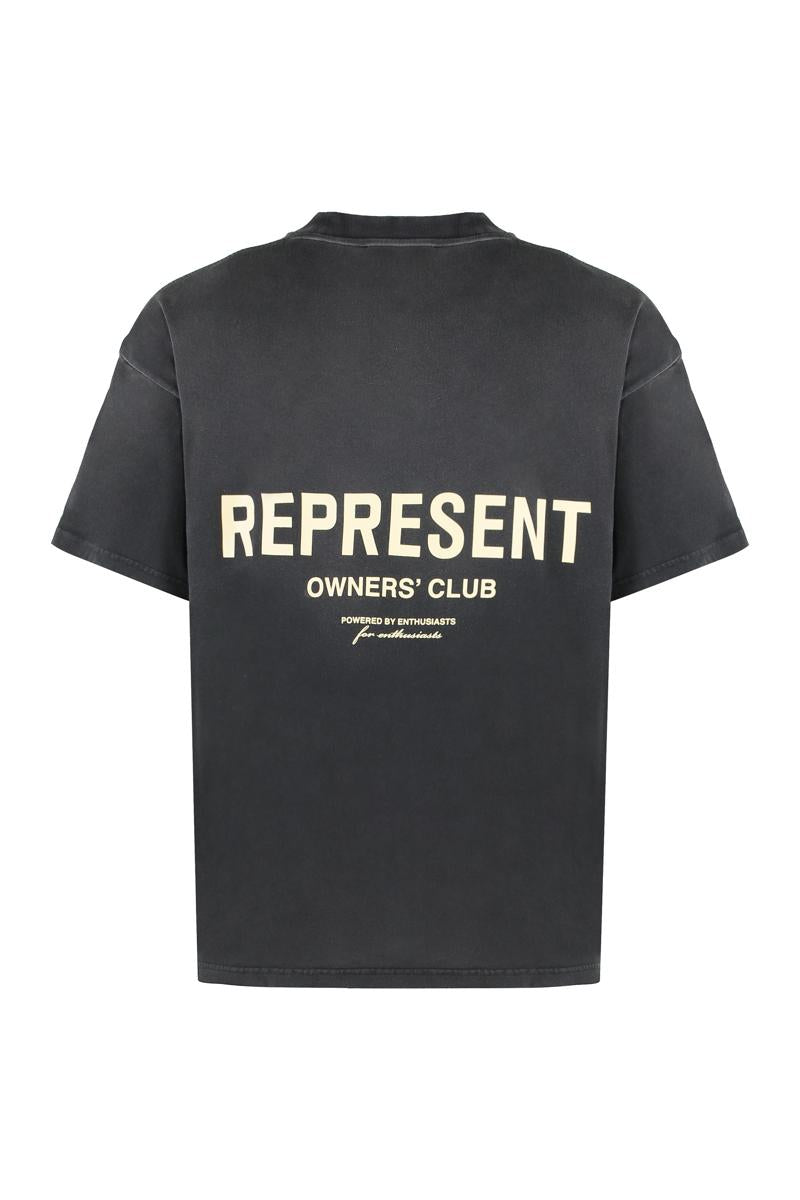 Represent Baumwoll-T-Shirt mit Rundhalsausschnitt