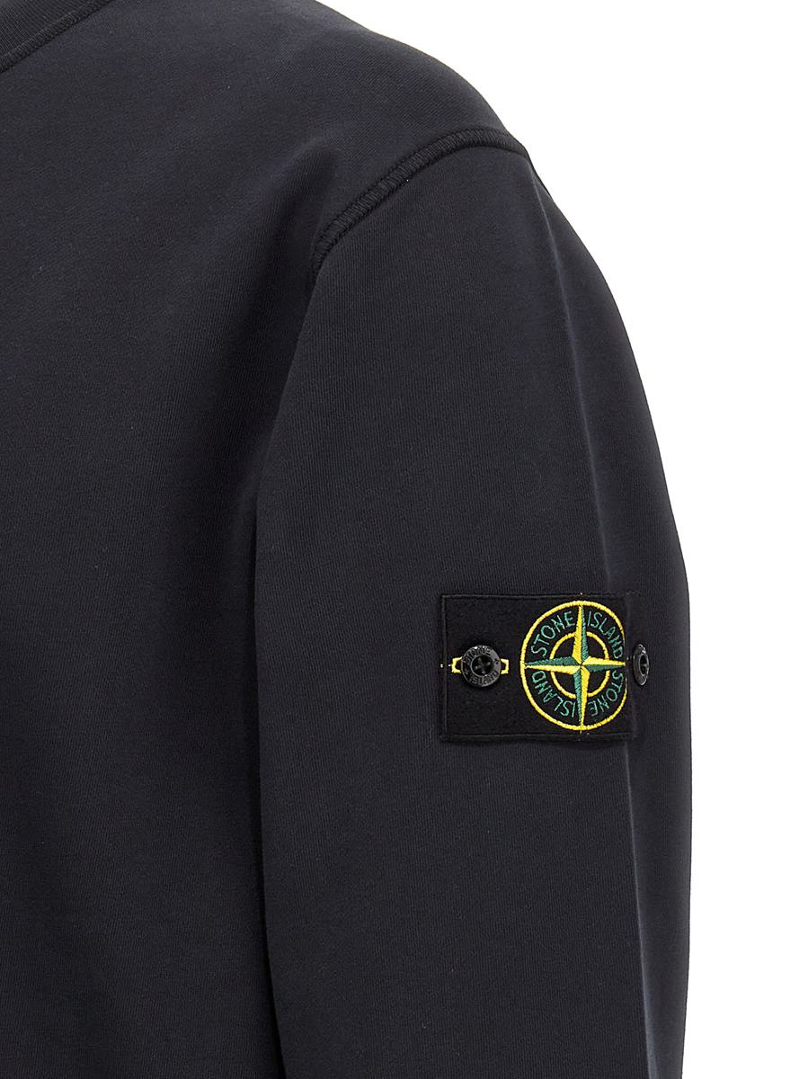 Sweatshirt mit Logo-Aufnäher von Stone Island