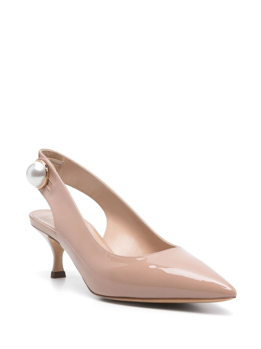 Casadei – Slingback-Pumps mit spitzer Zehenpartie und mittelhohem Absatz