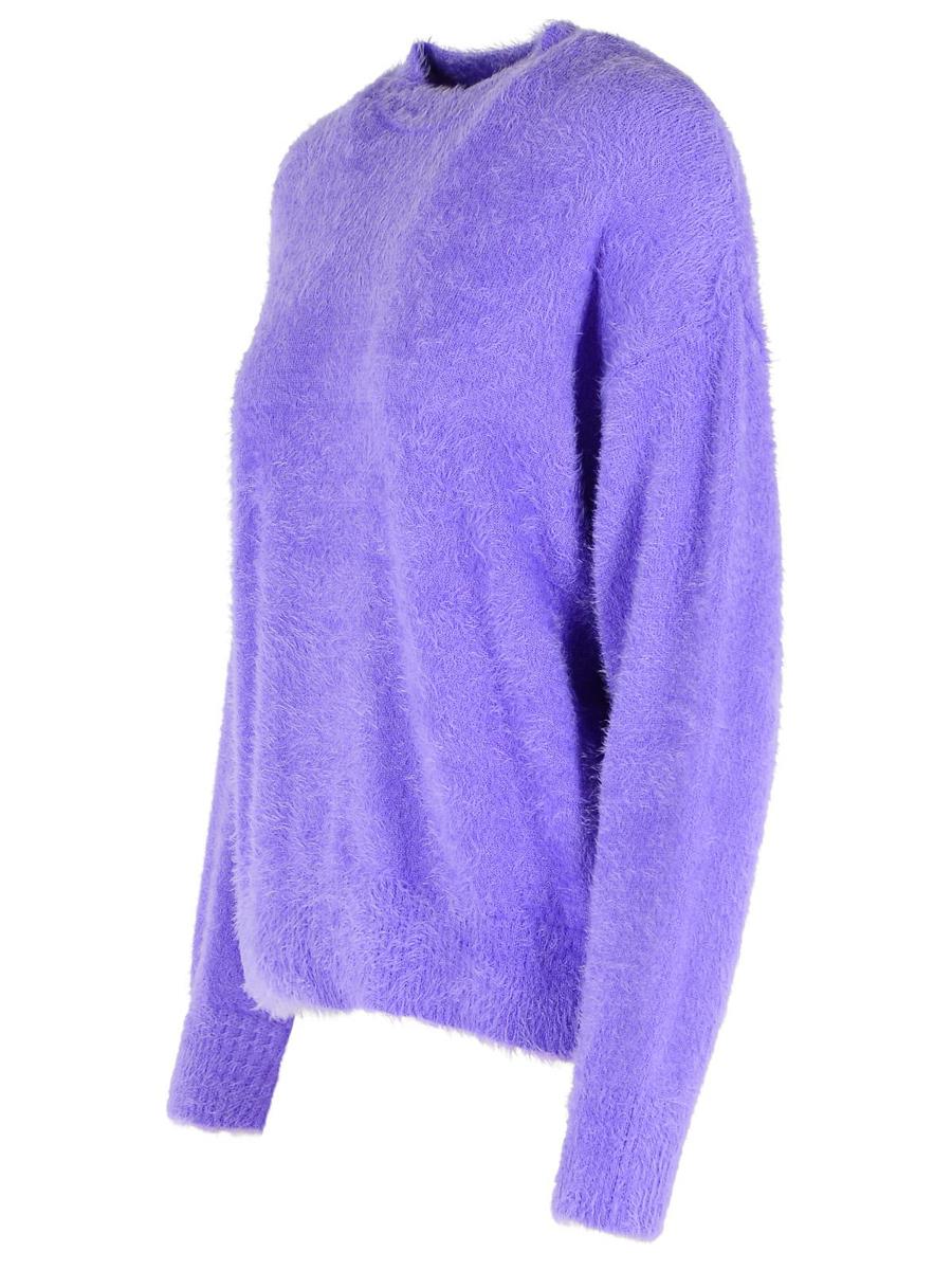 Moschino Jeans – Lilafarbener Polyamid-Pullover