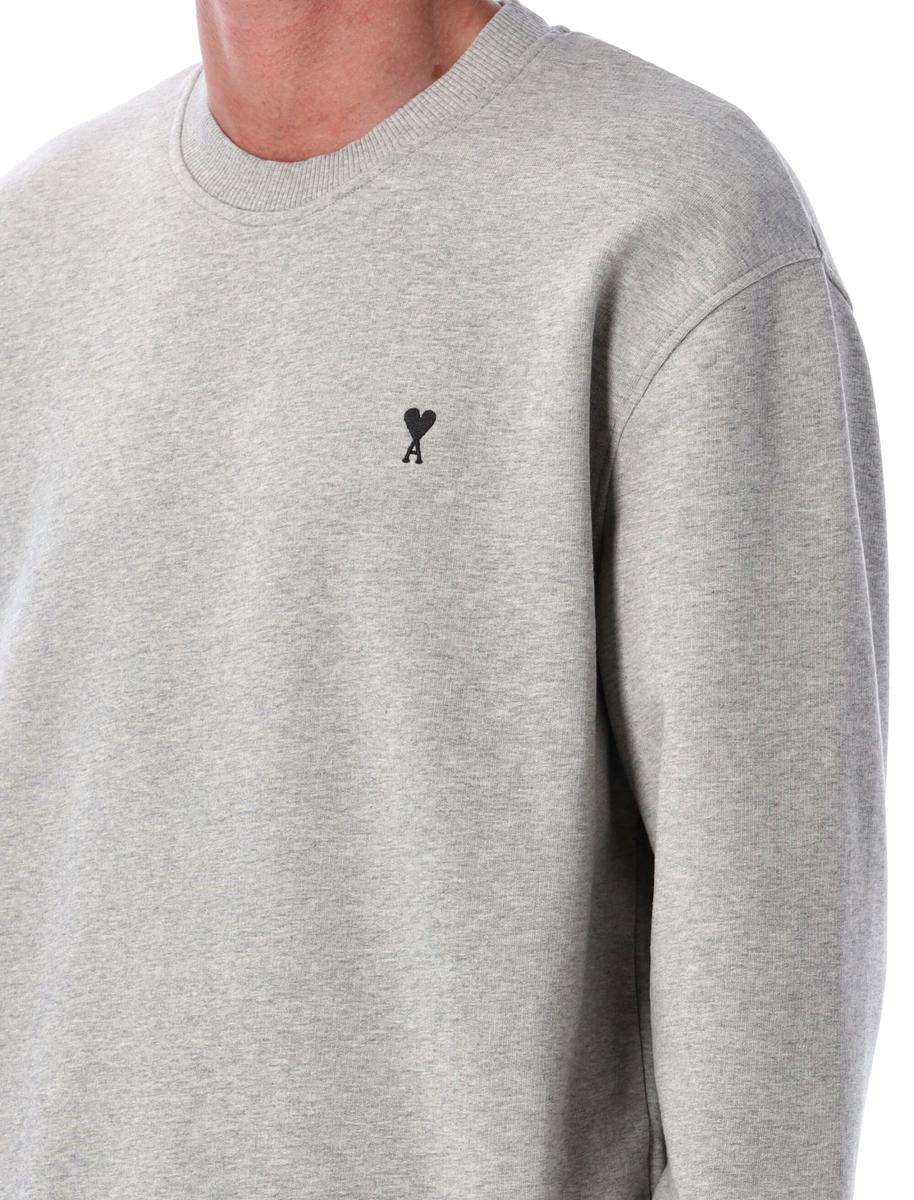 Graues Baumwoll-De-Coeur-Sweatshirt von AMI Paris