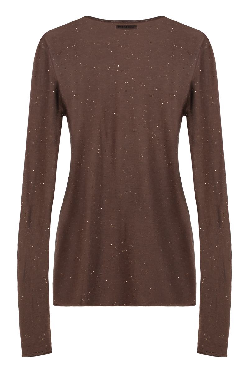 Pinko – Langärmliges Paillettentop „Pico“
