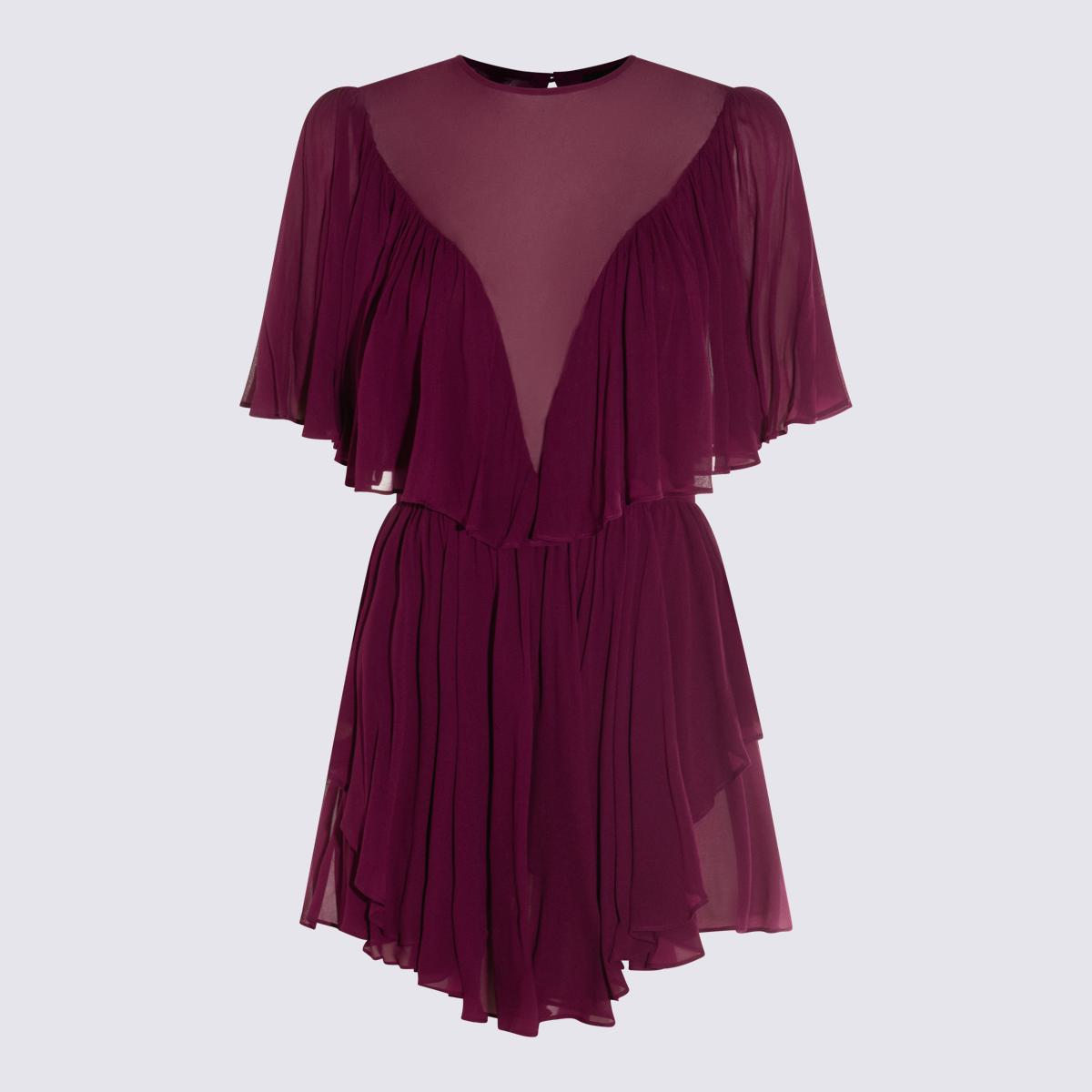 Twinset – Lilafarbenes Minikleid aus Viskose