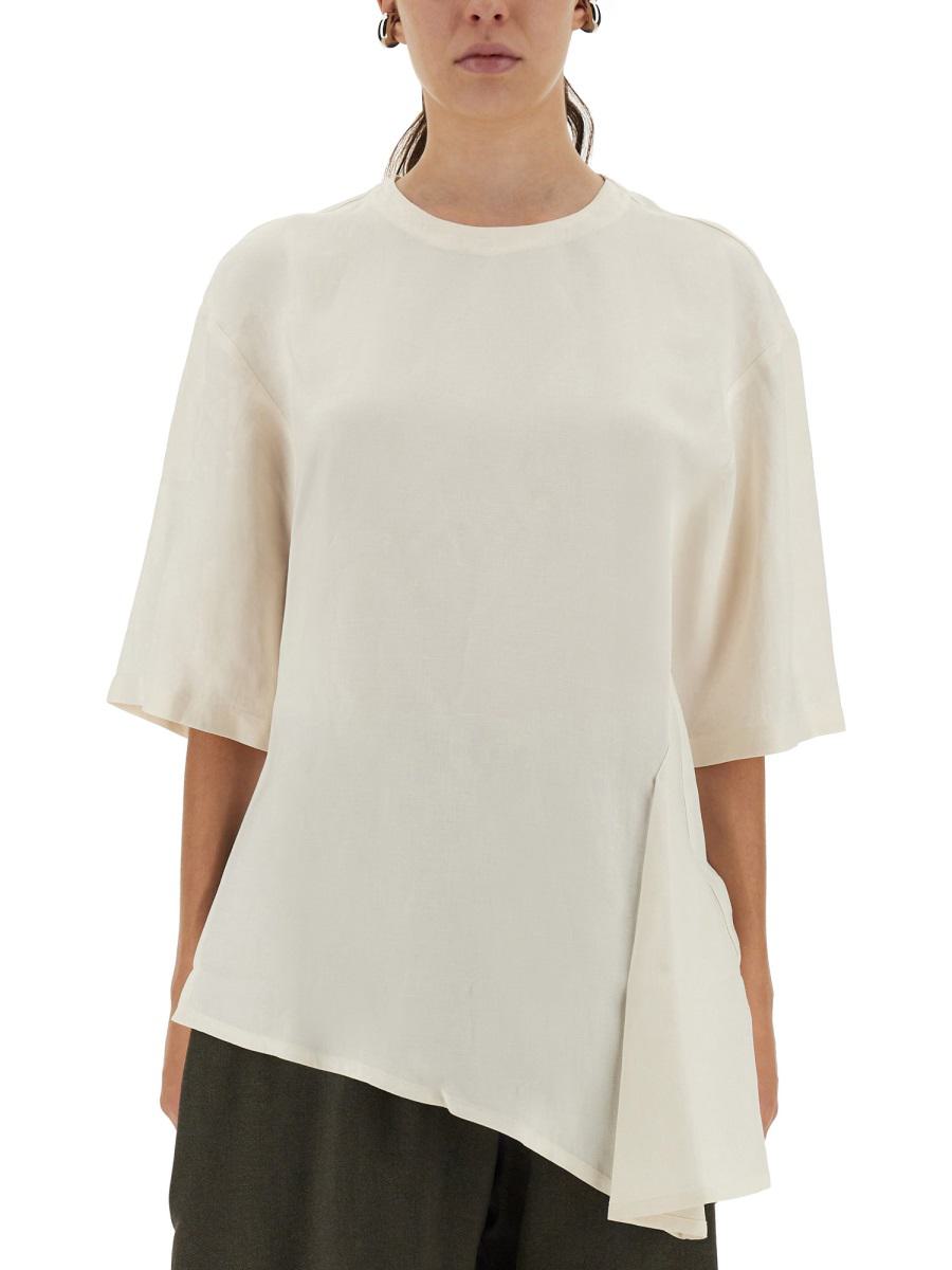 Studio Nicholson Asymmetrisches „Vichy“-T-Shirt