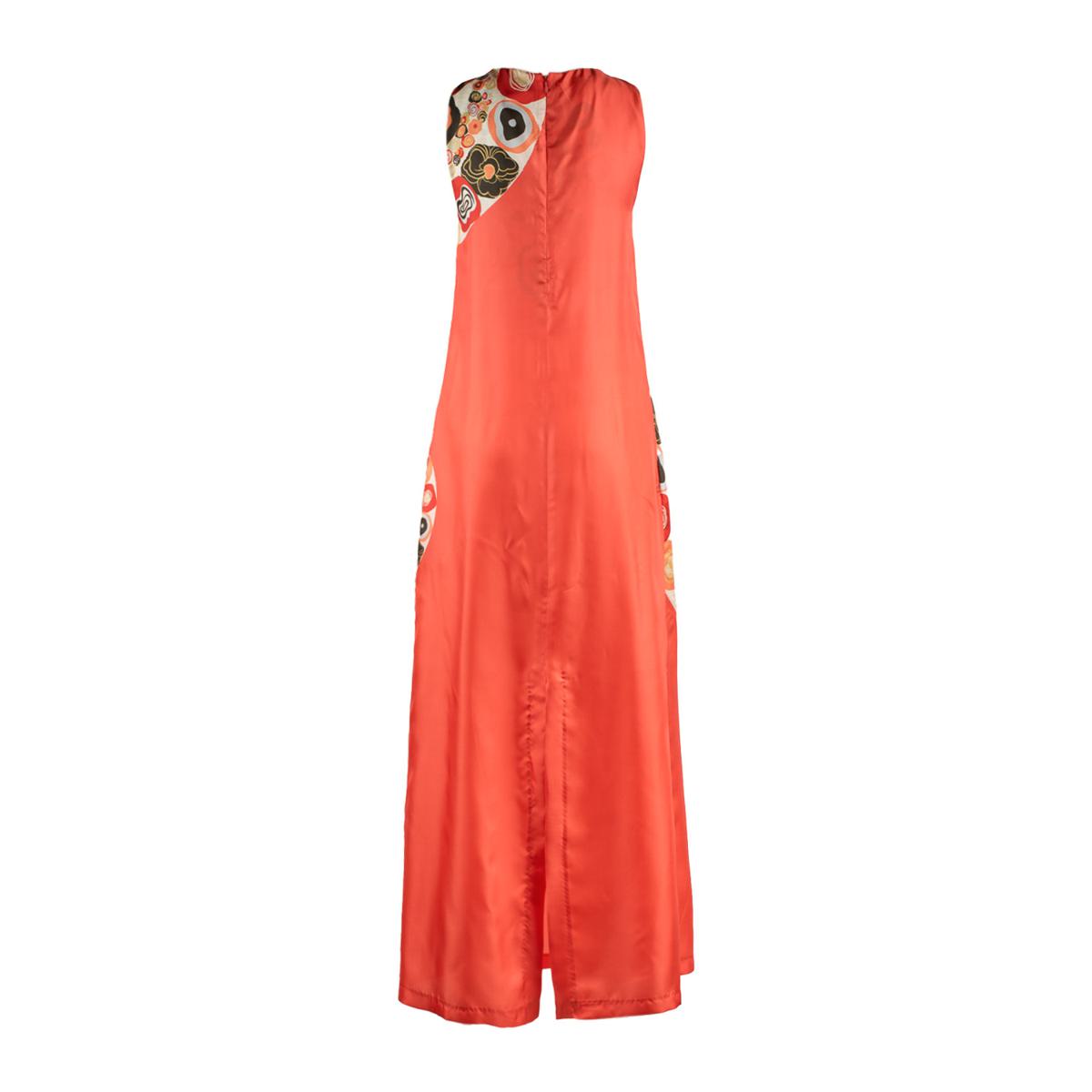 Le Sarte – Langes Seidenkleid „Pettegole“ mit Klimt-Print