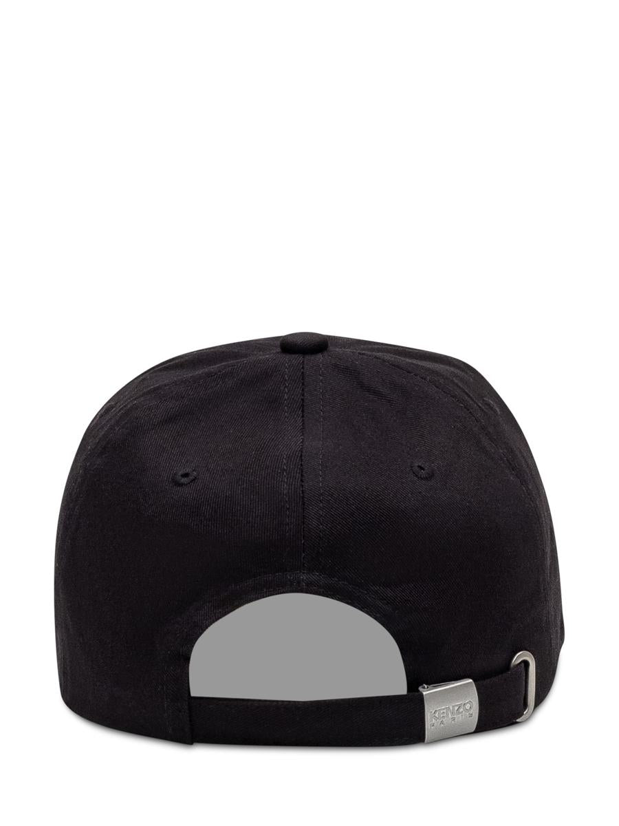 Kenzo Kenzo – Schwarze Kappe mit Blumenlogo
