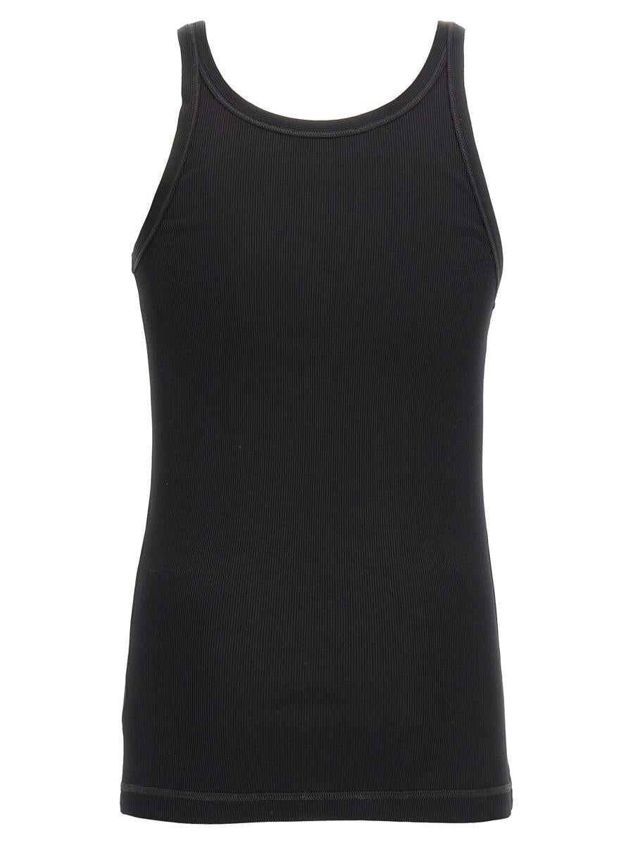Tanktop mit Logo-Stickerei von Dolce & Gabbana