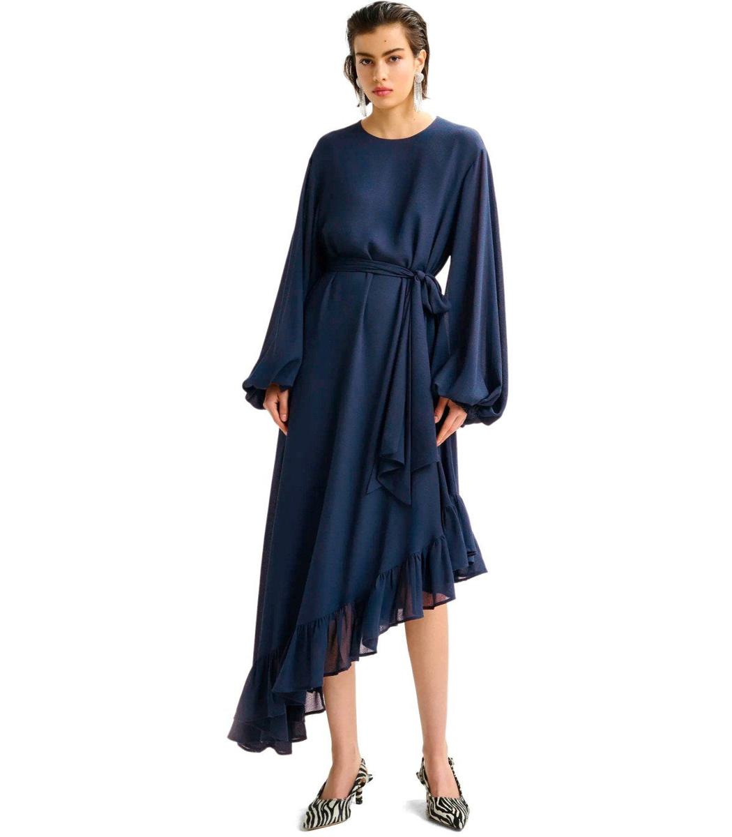 Essentiel Antwerp Iflower Marineblaues Kleid