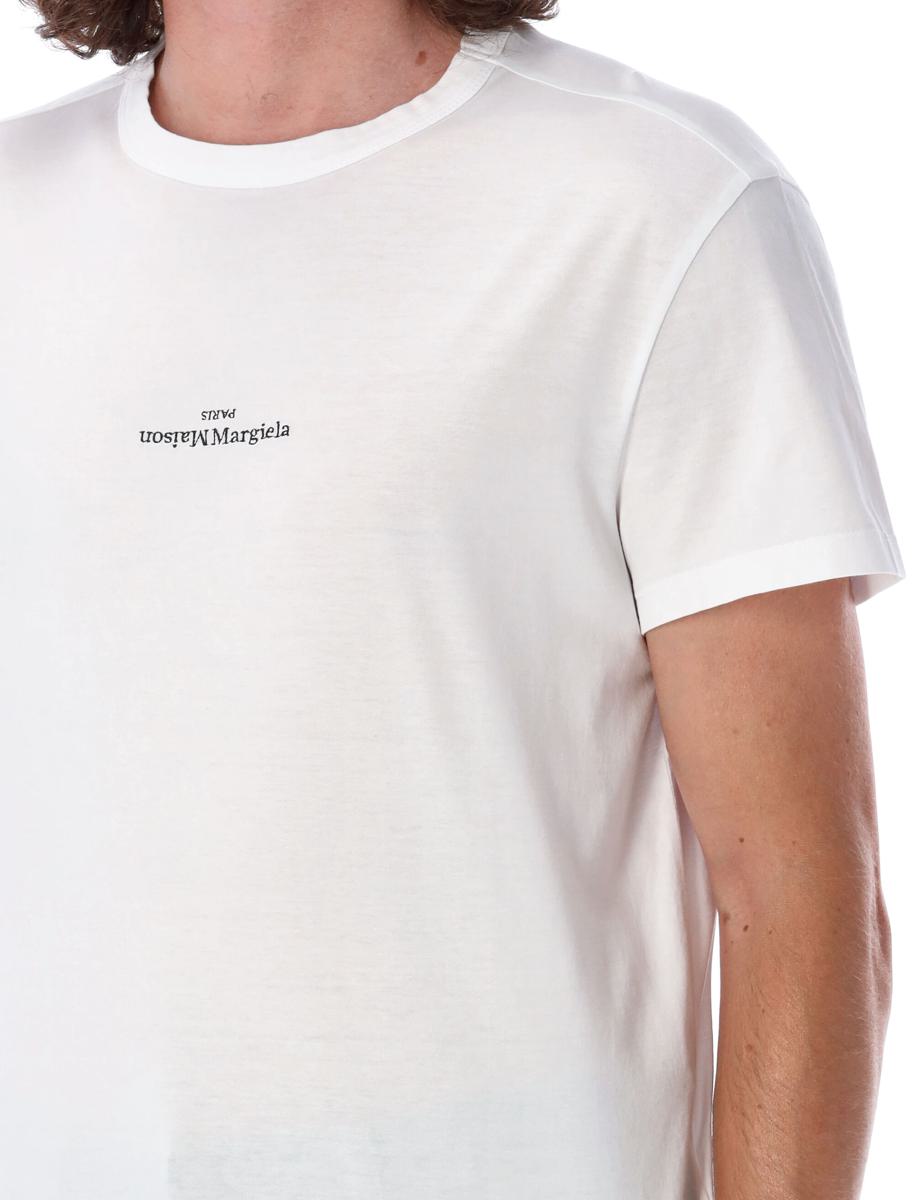 Maison Margiela T-Shirt mit umgekehrtem Logo