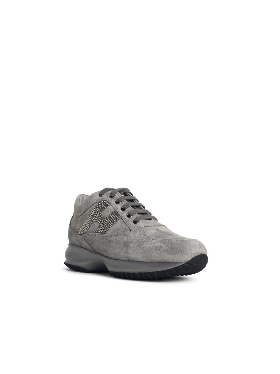 Hogan „Interactive“ – Graue Wildleder-Sneaker