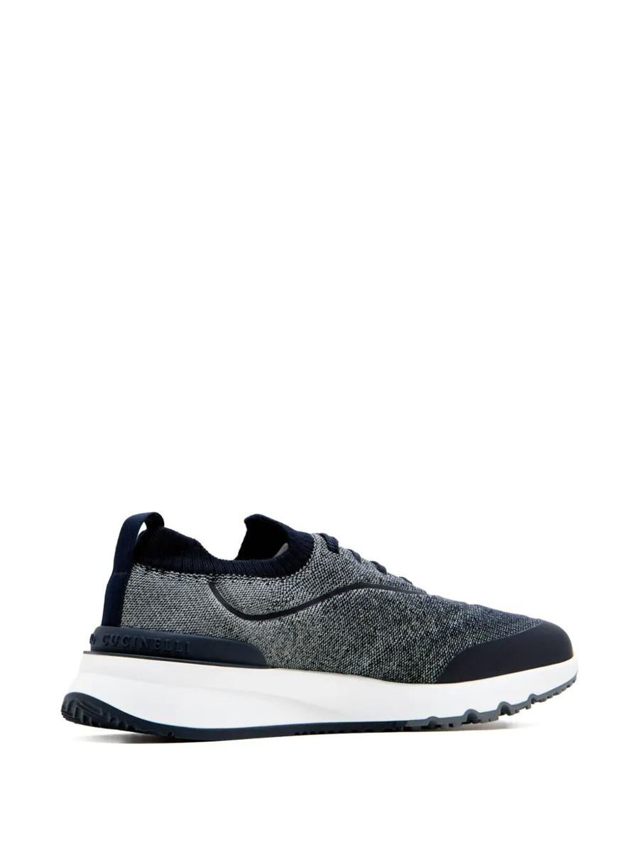 Brunello Cucinelli – Sneaker aus Techno-Baumwollstrick mit Termonastratur-Schuhen