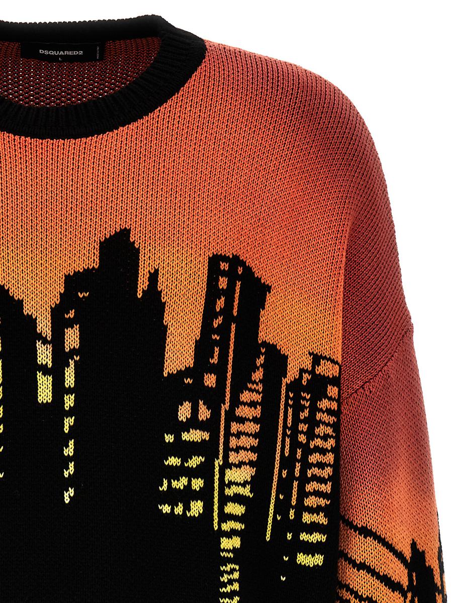 DSQUARED2 Intarsienpullover