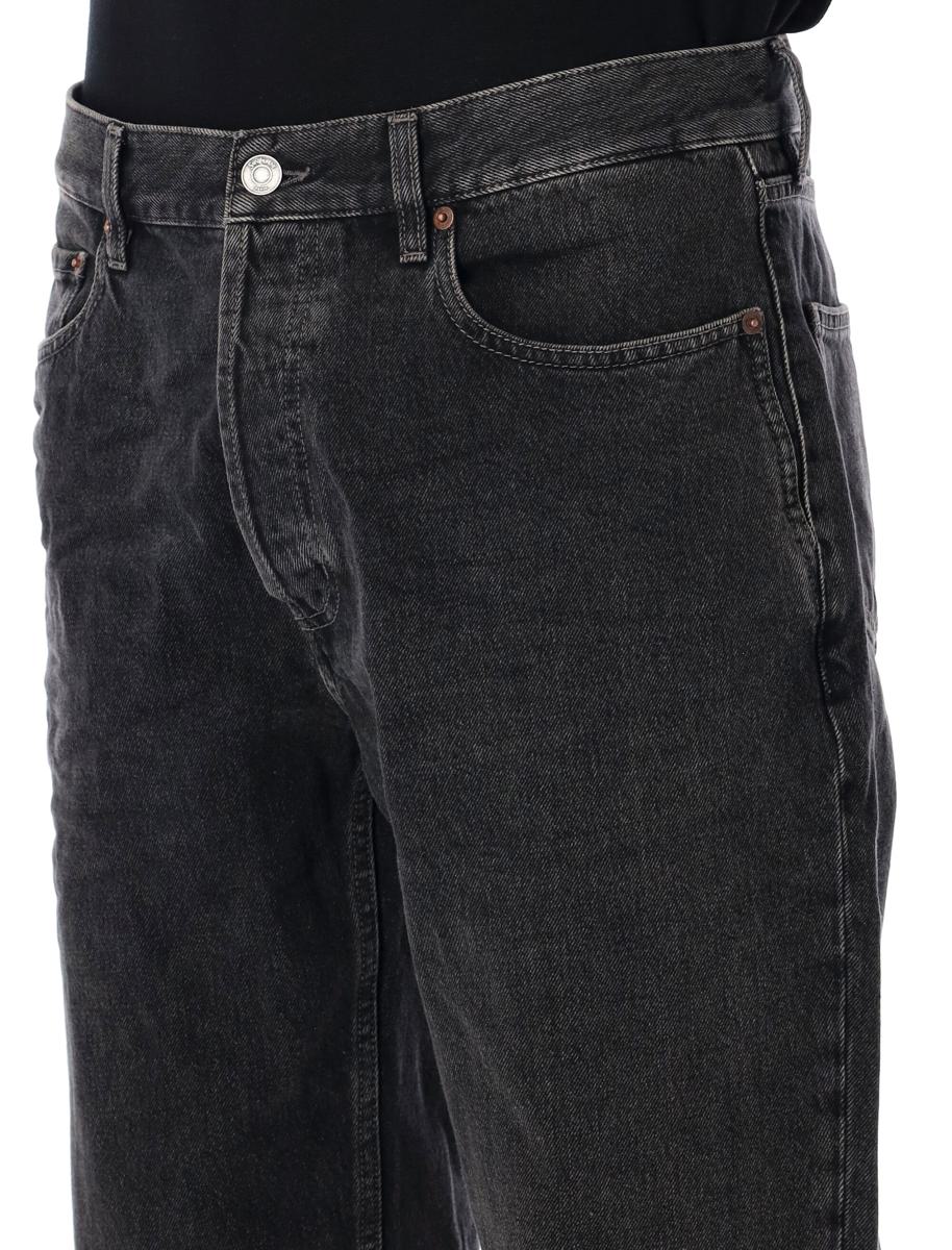 Saint Laurent Mick Straight-Leg-Jeans Schwarz