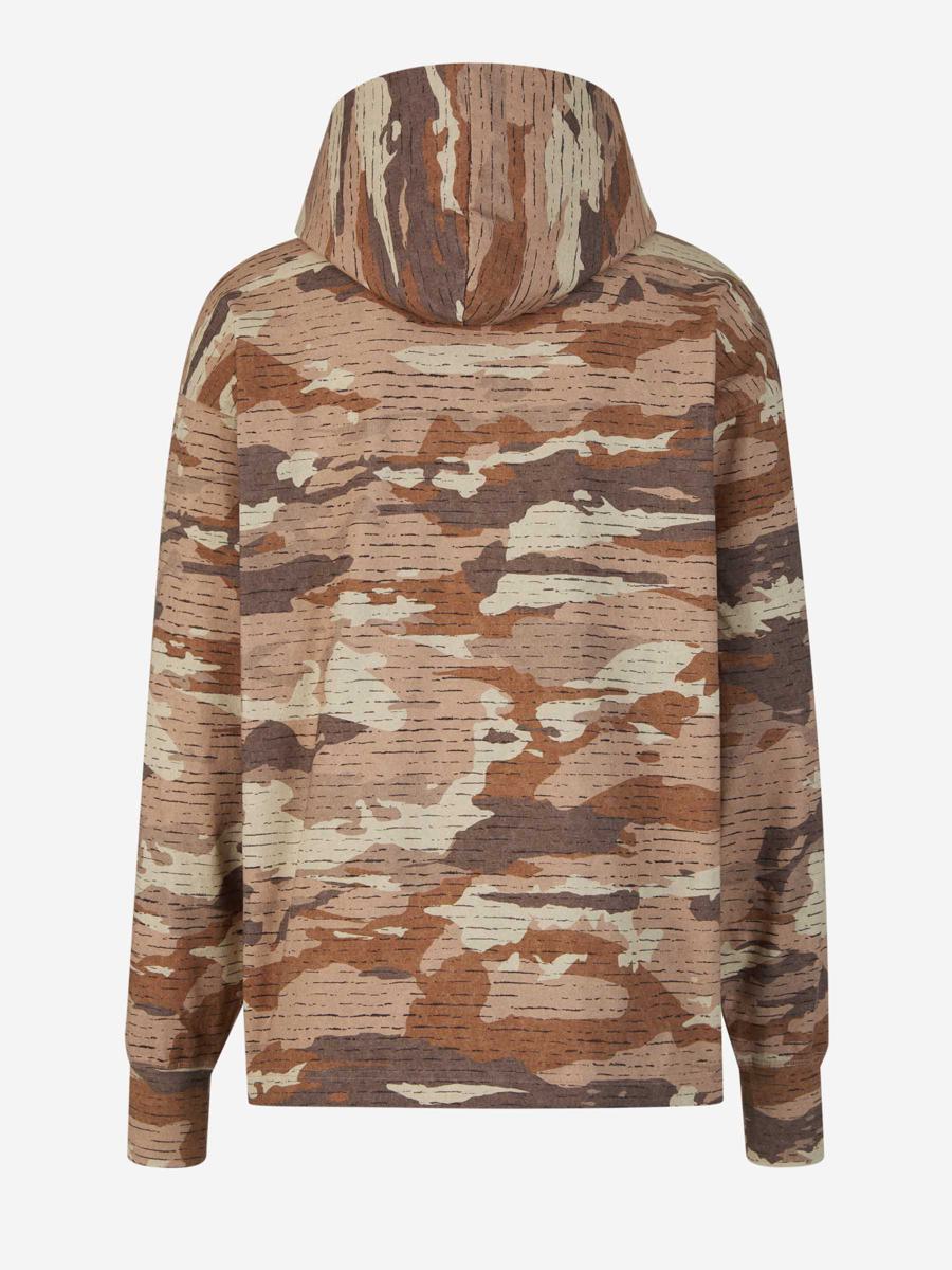 Acne Studios – Sweatshirt mit Camouflage-Kapuze