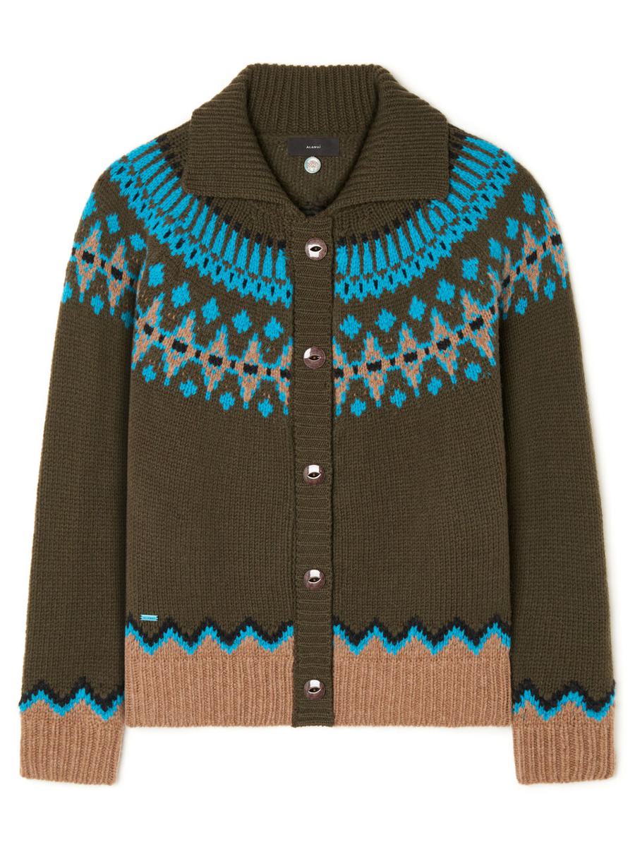 Alanui Süße Winterjacke Oliva/Multicolor
