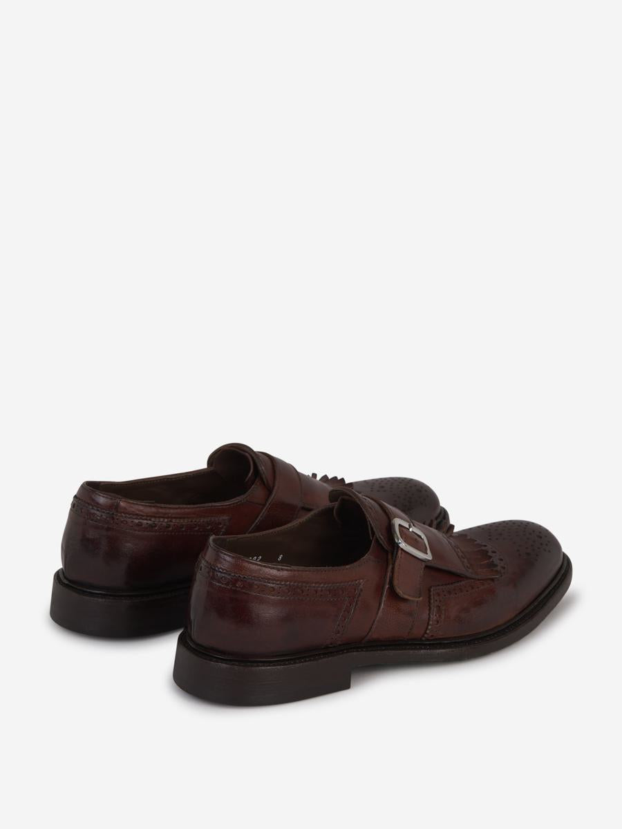 Grüne George-Schnallenschuhe