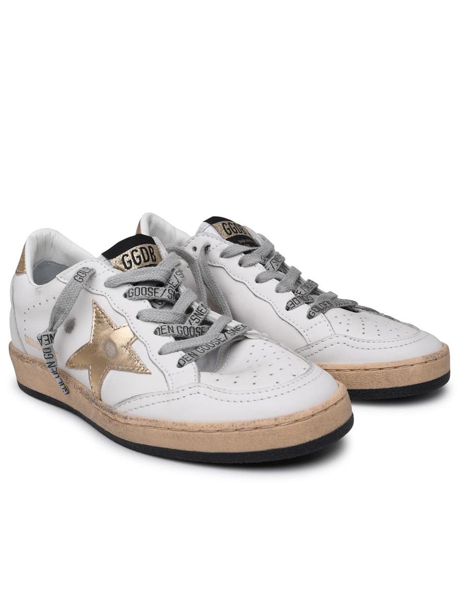 Golden Goose Superstar Sneakers aus weißem Leder