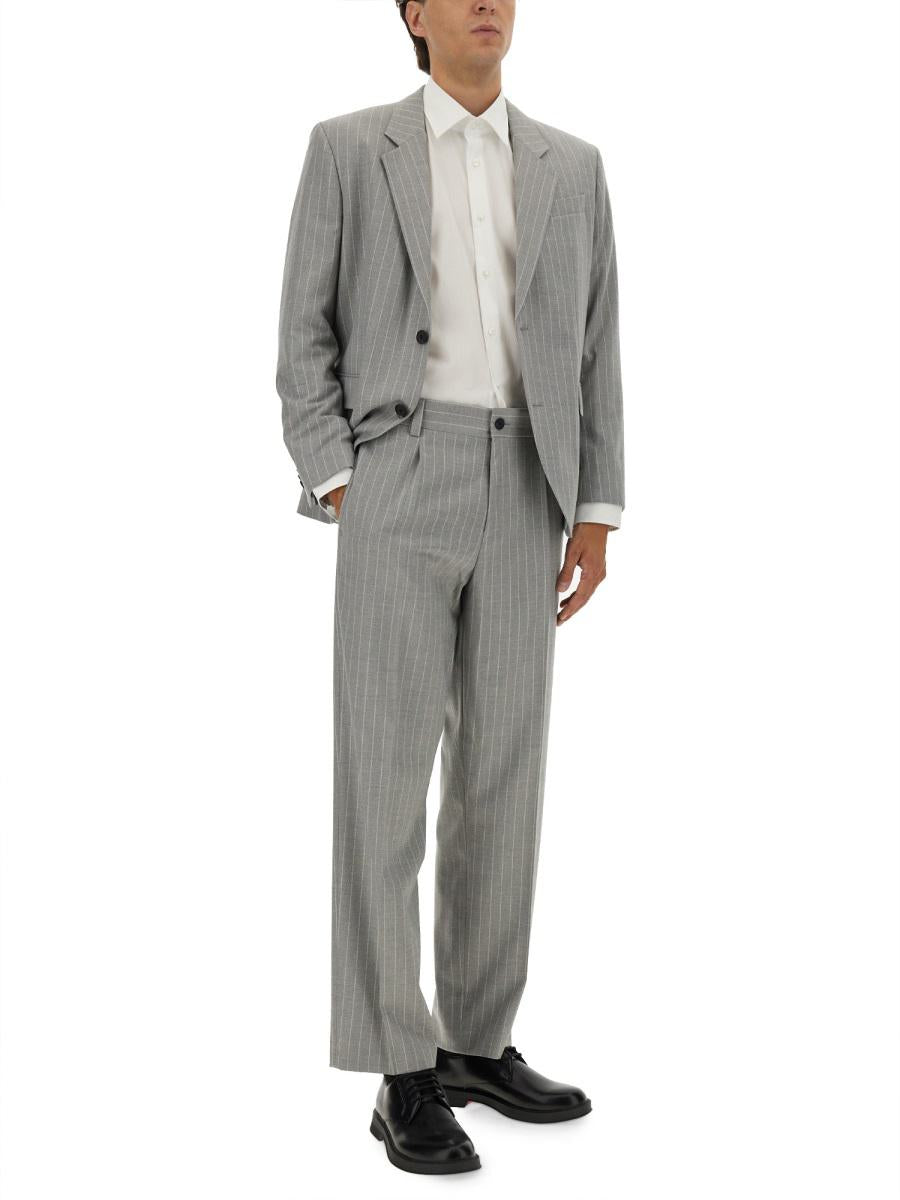 Hugo Boss – Slim Fit-Anzug mit Streifenmuster