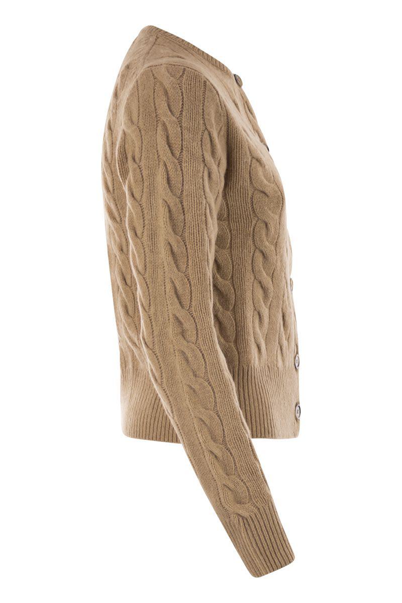 Polo Ralph Lauren – Zopfmuster-Cardigan aus Wolle und Kaschmir