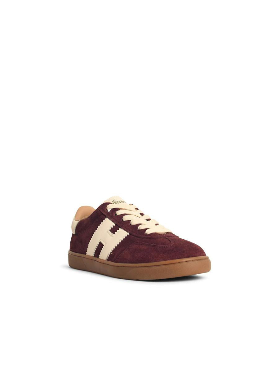 Hogan „Cool“ – Burgunderrote Wildleder-Sneaker