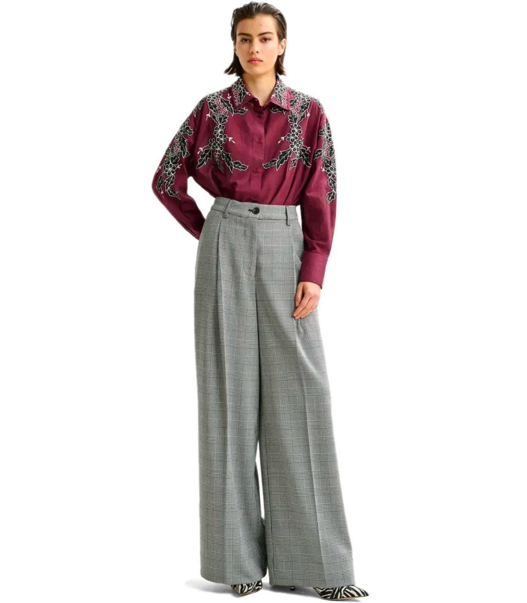Essentiel Antwerp Invest – Graue Hose mit weitem Bein