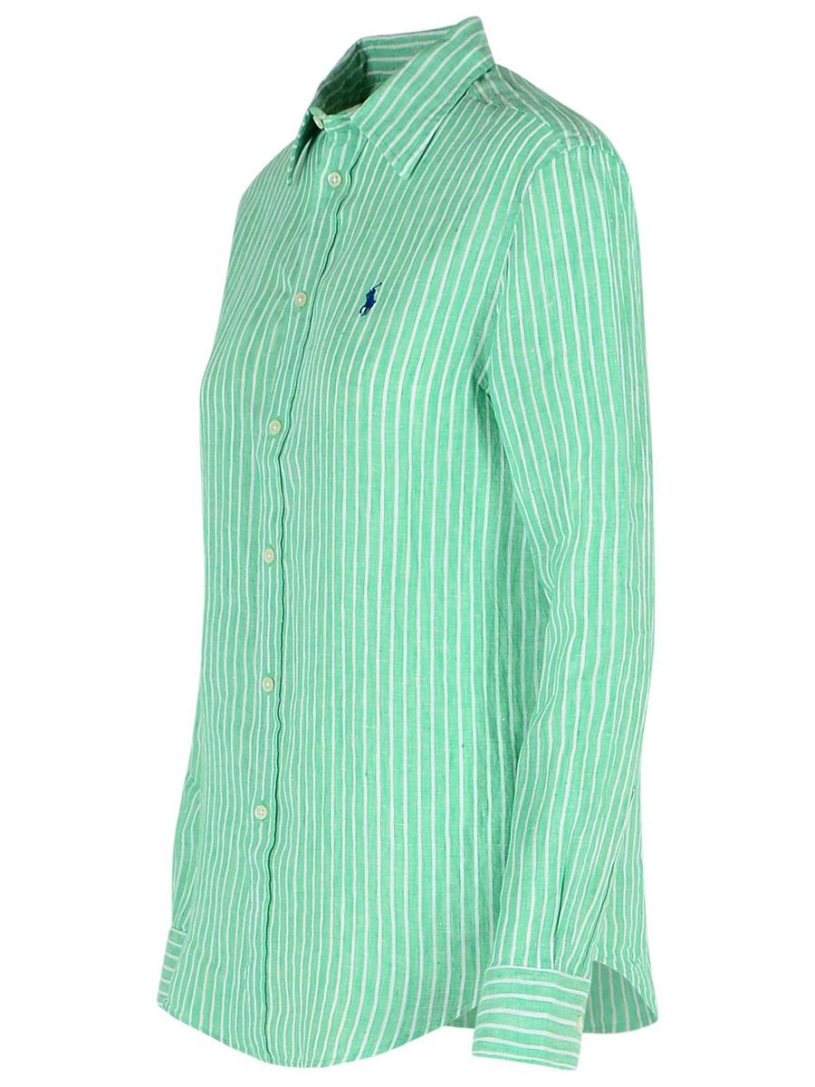 Grünes Leinenhemd von Polo Ralph Lauren