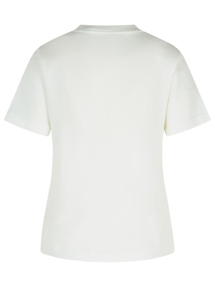 Burberry Elfenbeinfarbenes Baumwoll-T-Shirt