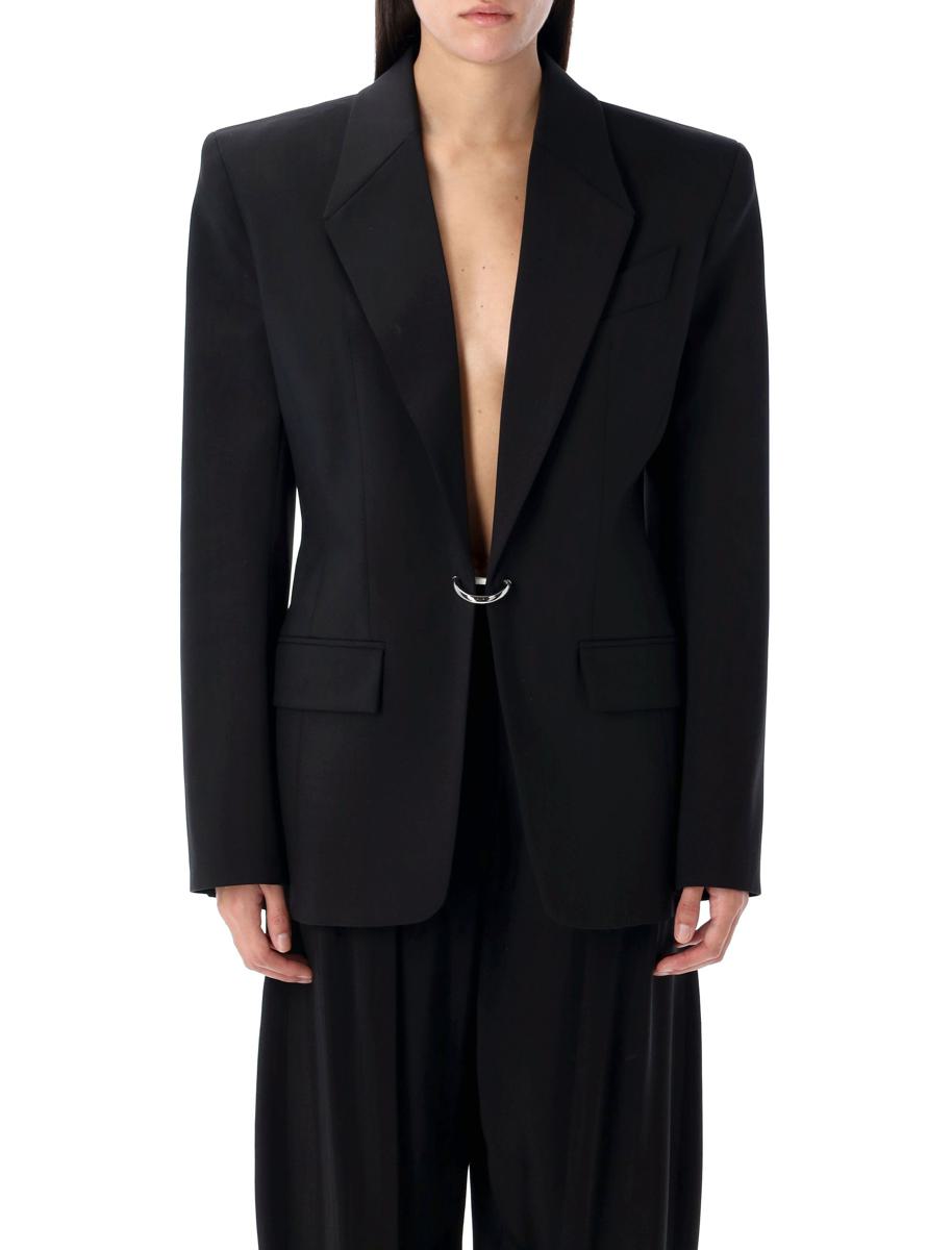 Mugler – Maßgeschneiderte Jacke mit Lochmuster