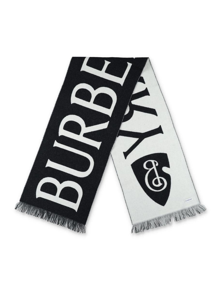 Burberry-Jacquard-Wollschal mit Logo