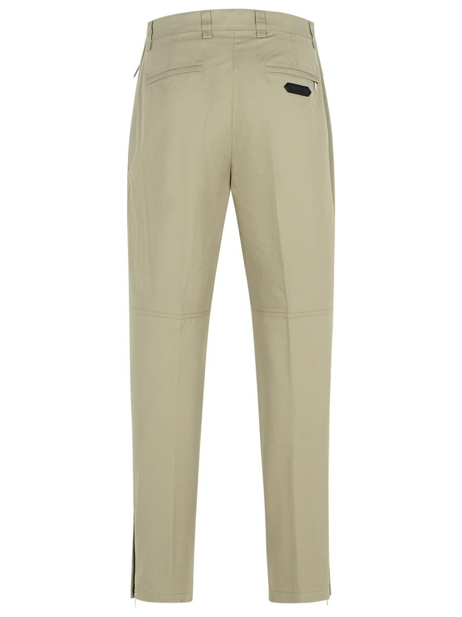 Lanvin „Biker“-Baumwollhose in Grün