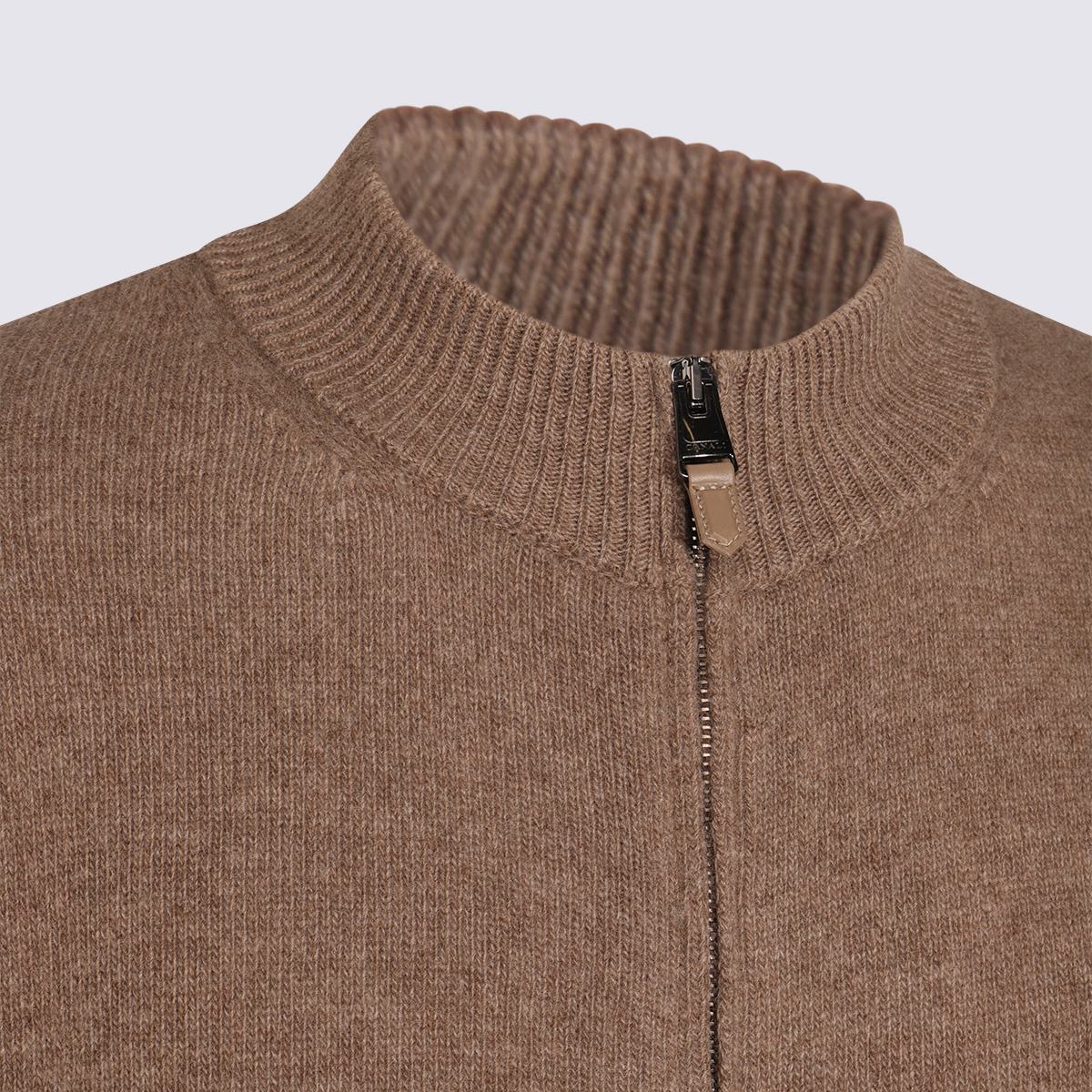 Canali Brauner Wollstrick