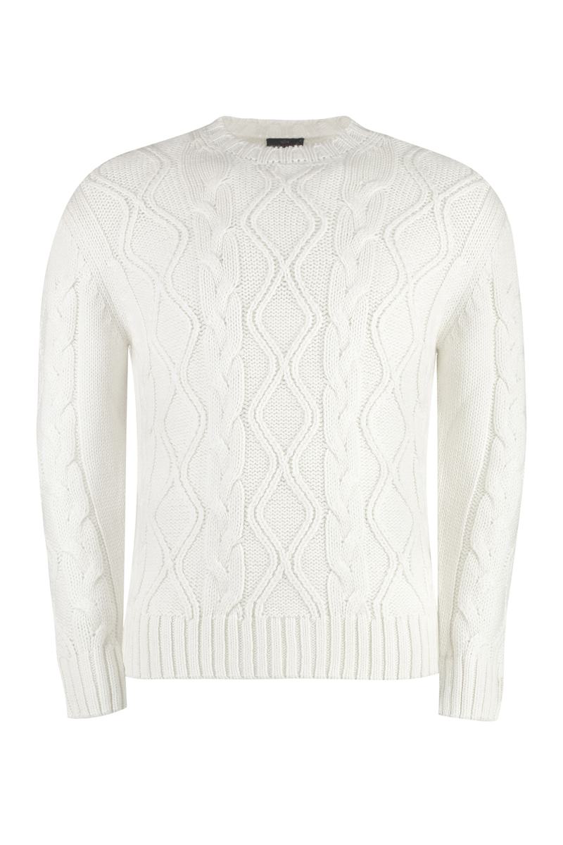 Paul & Shark Pullover aus Schurwolle mit Rundhalsausschnitt