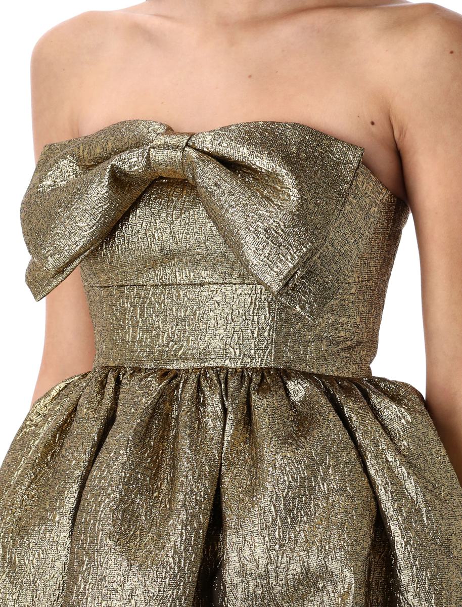Self-Portrait – Minikleid aus Metallic-Jacquard