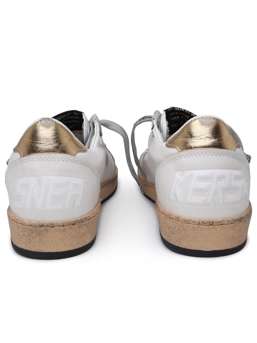 Golden Goose Superstar Sneakers aus weißem Leder
