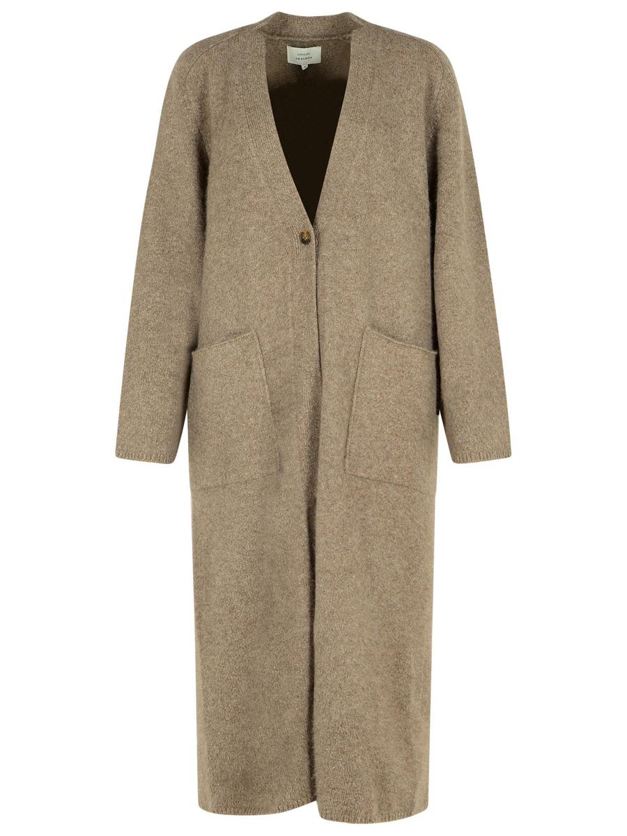 Loulou Studio – Cenere-Melange-Cardigan aus Wollmischung