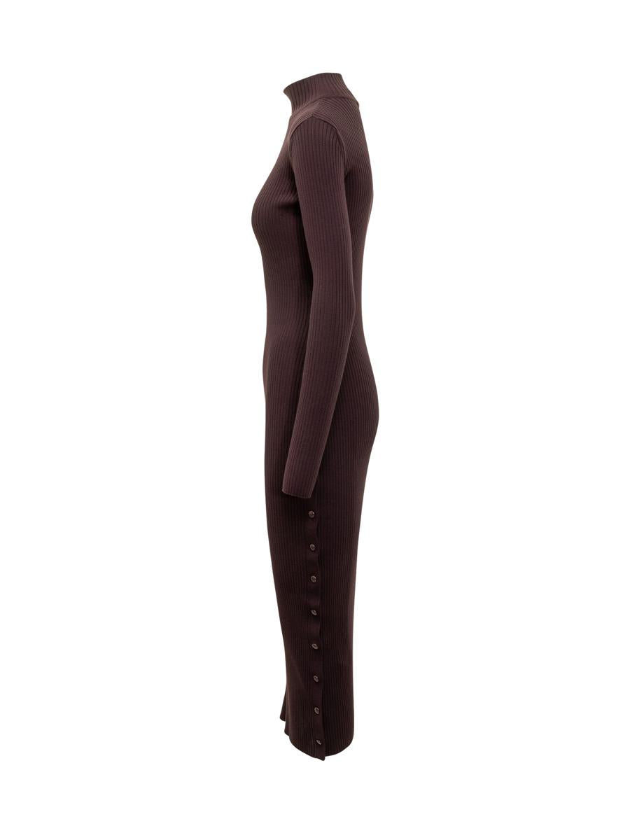 Courrèges Courrèges Strick-Midikleid mit Knöpfen