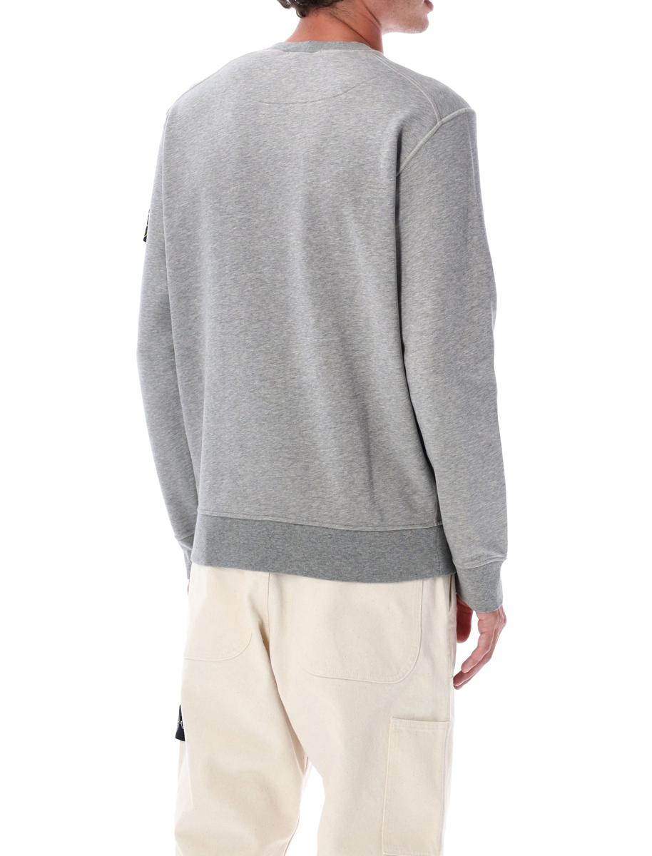 Stone Island Sweatshirt aus Bio-Baumwollfleece