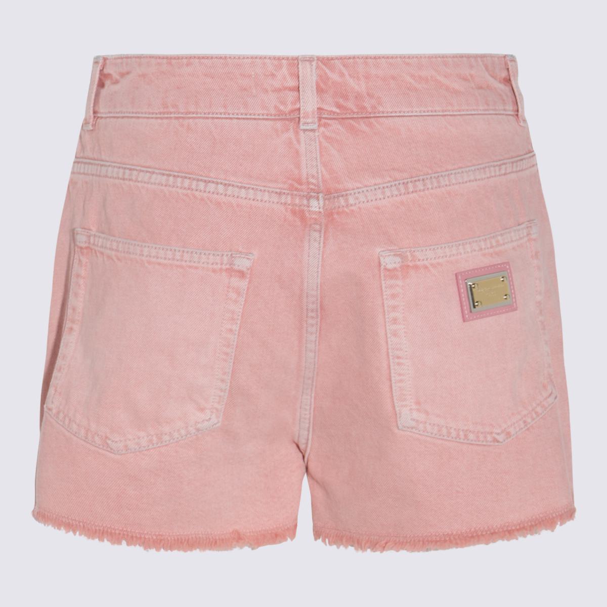Dolce & Gabbana Rosa Baumwollshorts