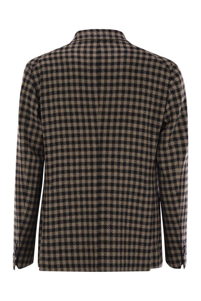 Tagliatore – Jacke aus Schurwollmischung mit Hahnentrittmuster