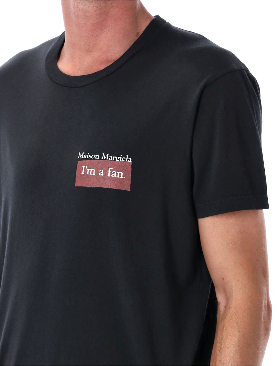 Maison Margiela – T-Shirt „I’M A Fan“ aus überfärbter Baumwolle
