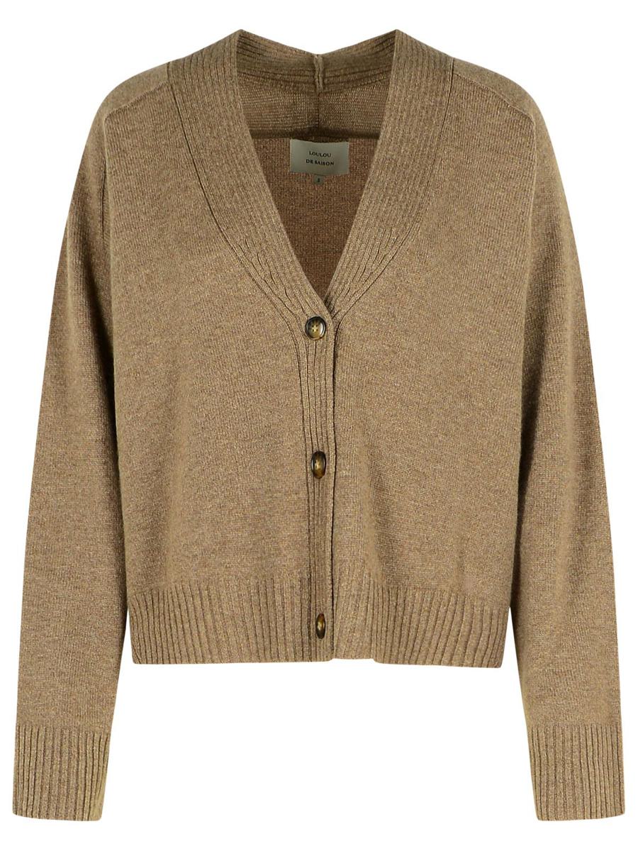 Loulou Studio Kaschmir-Cardigan, Mole Melange