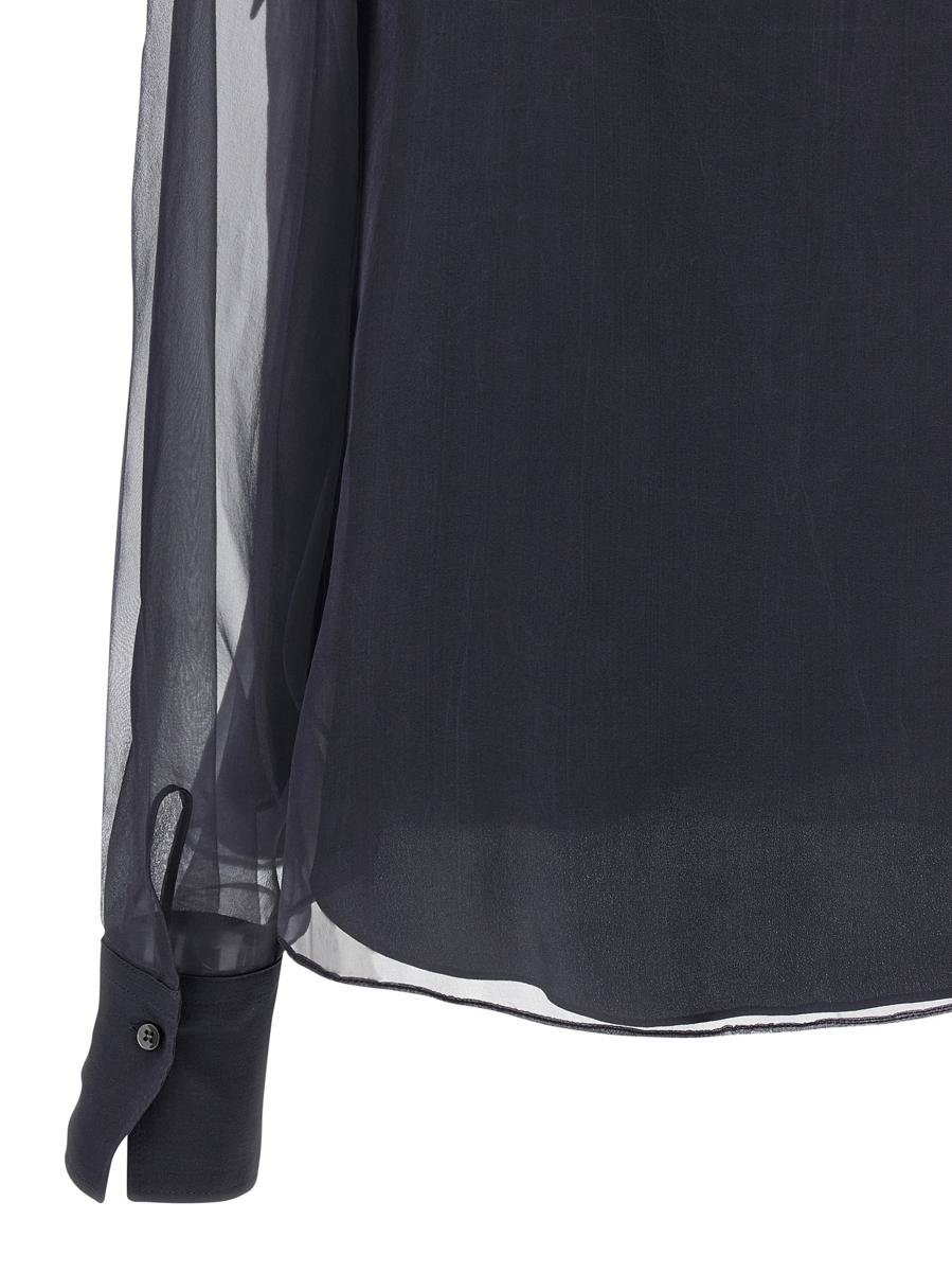Brunello Cucinelli Bluse aus knuspriger Seide
