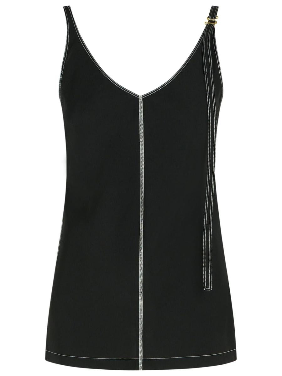 Sportmax „Waser“ Schwarzes Viskose-Tanktop