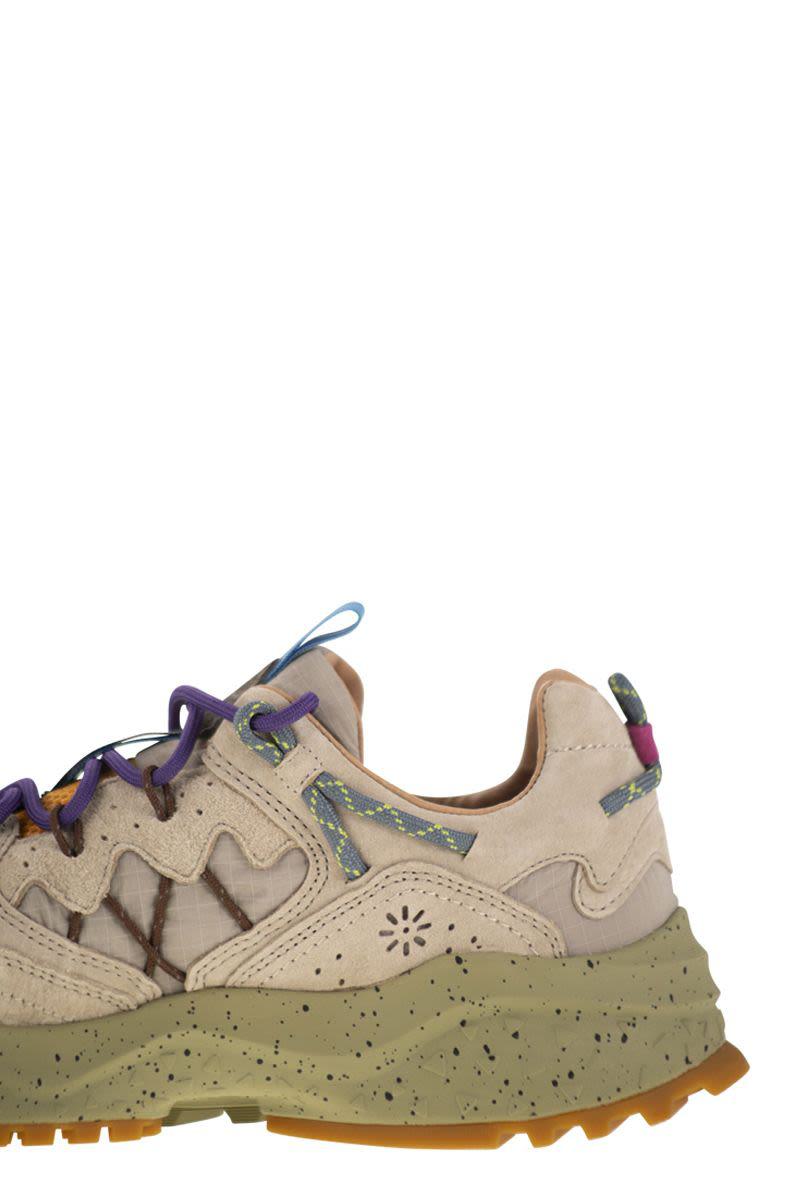 Flower Mountain Yamabushi – Sneakers aus Wildleder und Funktionsgewebe