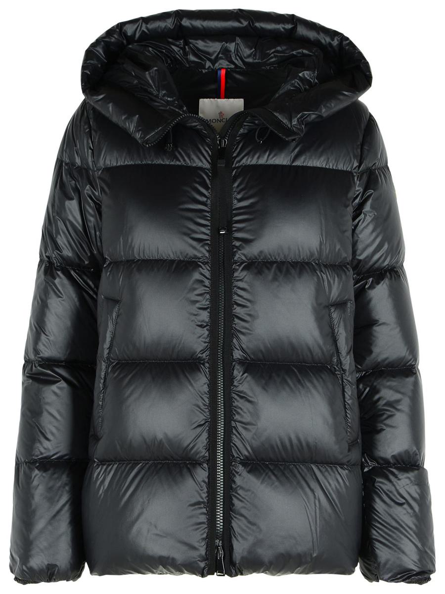 Moncler „Serittes“ schwarze Daunenjacke aus Polyamid