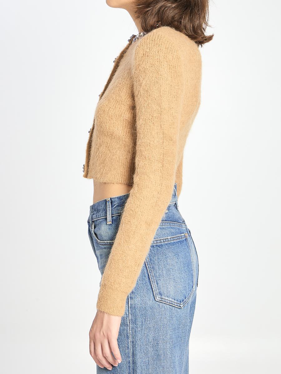 Strickjacke mit Verzierung