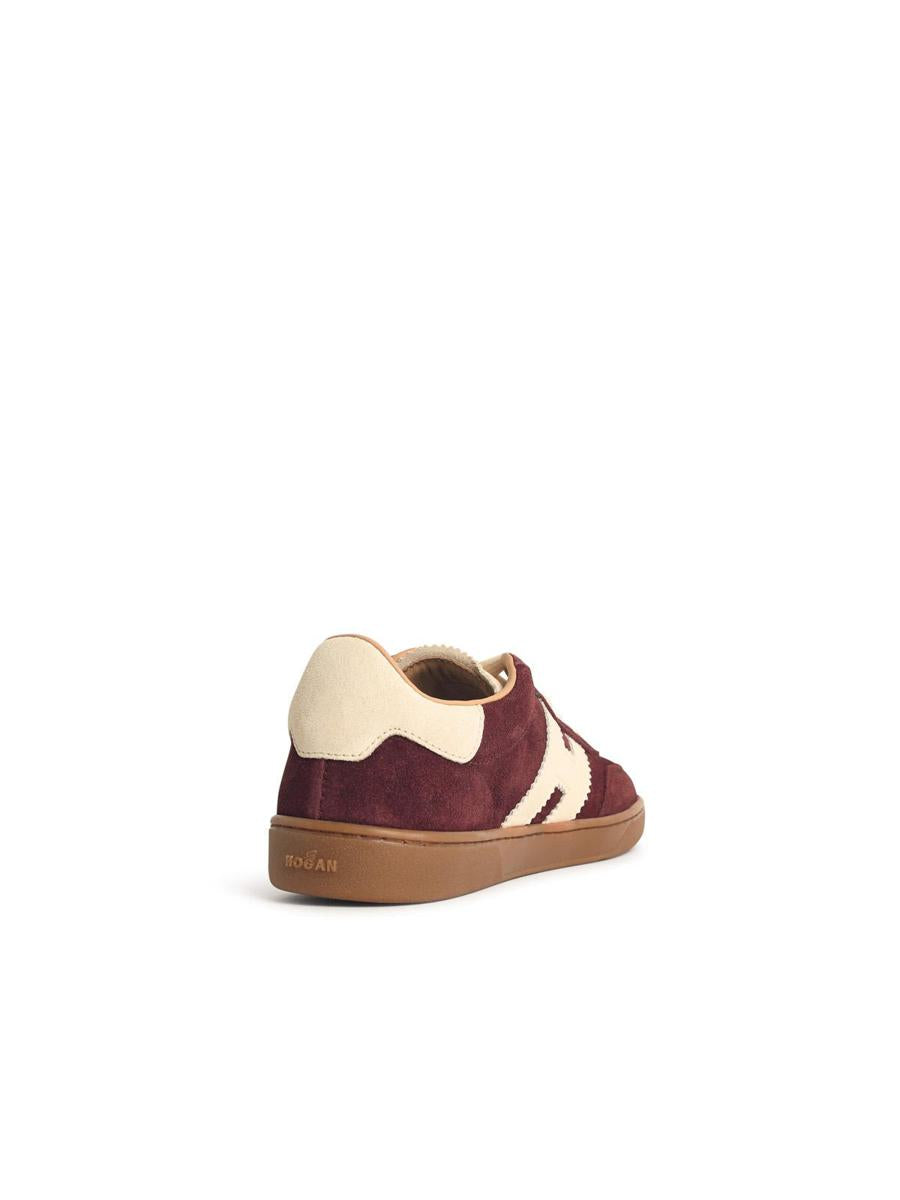 Hogan „Cool“ – Burgunderrote Wildleder-Sneaker