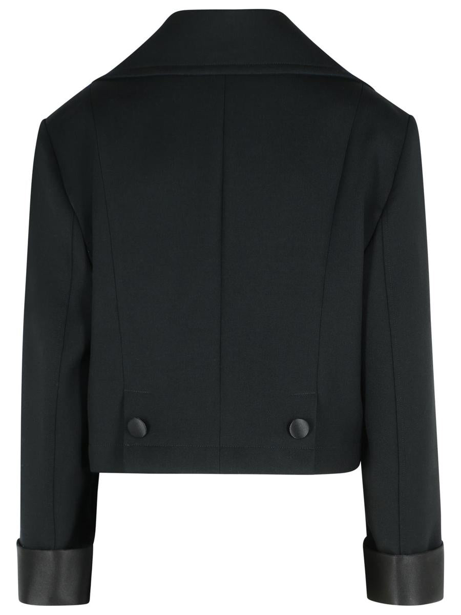 Dolce & Gabbana Schwarze Jacke aus Schurwollmischung